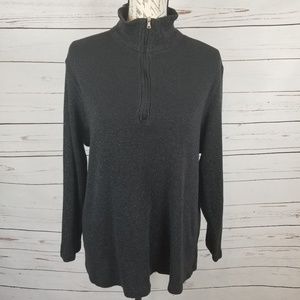 NORTHCREST Thermal Metallic Silver Thread Shirt 2X